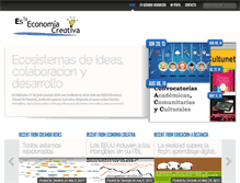 Tablet Screenshot of economia-creativa.com